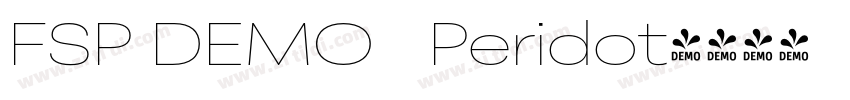 FSP DEMO   Peridot字体转换